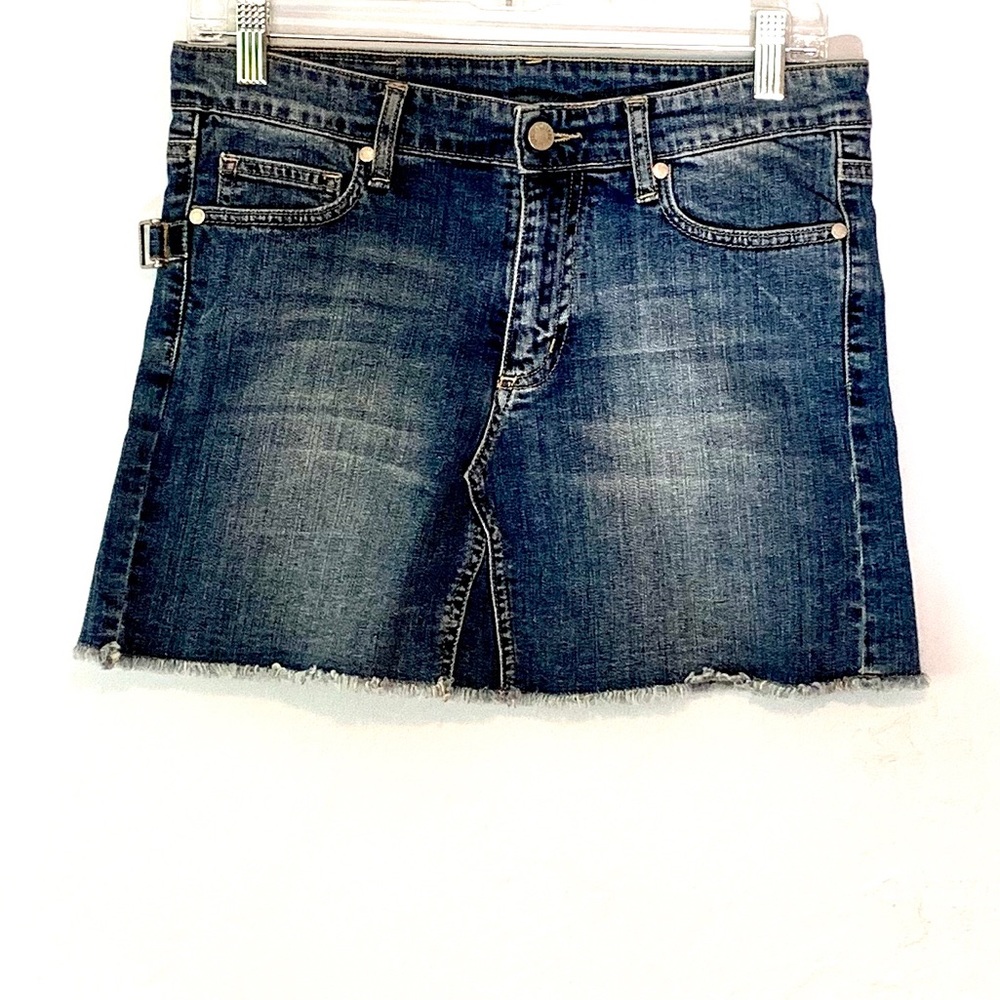 ZADIG&VOLTAIRE denim skirt, 4pocket,distressed 38*
